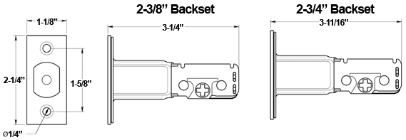 Deltana G2RLDB G2 Regular Latch Deadbolt Specifications