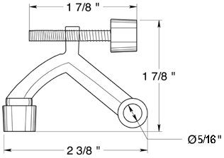 Universal Hinge Pin Door Stop Specifications
