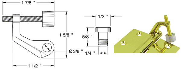 Door Stop for Brass Door Hinge Specifications