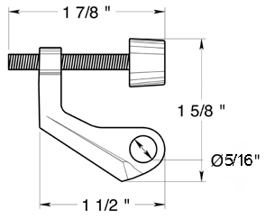 Hinge Mount Door Stop Specifications
