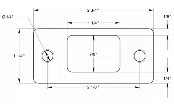 Don-Jo DS-234 Replacement Deadbolt Strike