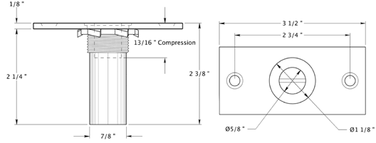 Dust Proof Door Bolt Strike With Safty LockSpecifications