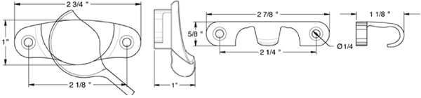 Deltana WLS9 Large Window Sash Lock Specifications