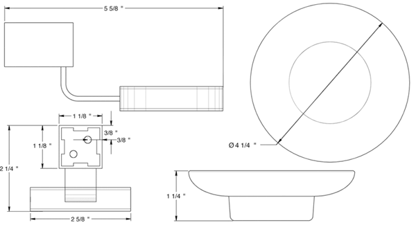 Deltana ZA2012 ZA Soap Holder with Glass Specifications