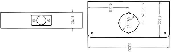Don-Jo 2CW Dimensions