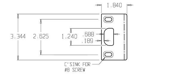 Don-Jo A2SS Adjustable Strike Specifications
