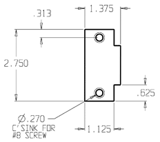 Don-Jo T-strike Hole Frame Filler Plate Specifications