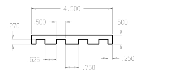 Don-Jo HS-080 Hinge Shim size