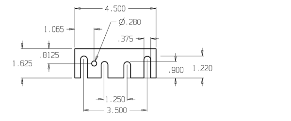 Don-Jo HS-090 Hinge Shim size