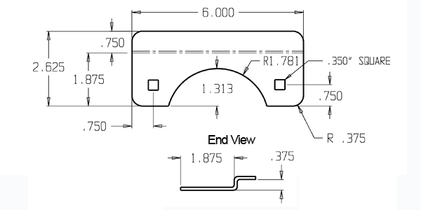 Don-Jo SLP-206 Security Latch Guard size