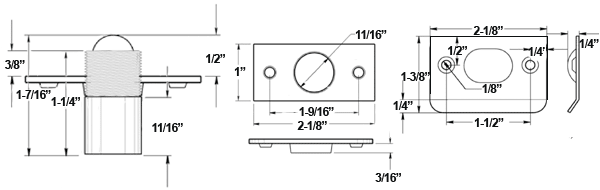 Satin Nickel Ball Catch Specifications