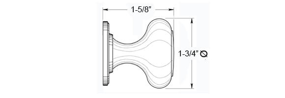 Classic Cabinet Knob Size