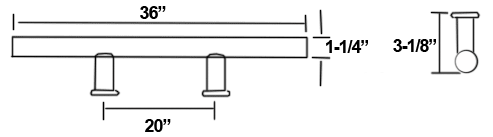 DWD-HPULL36-613 Dimensions