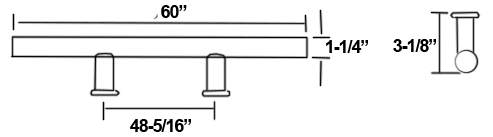 DWD-HPULL60-613 Dimensions