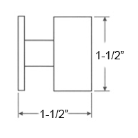 DWD-WS726 Adhesive Door Stop Size