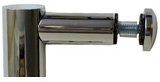 glass door thru bolt pull mounting