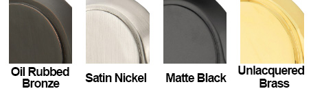 Emtek 3308 Available Finishes