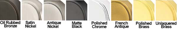 Emtek Available Finishes