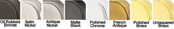 Emtek Finish Chart
