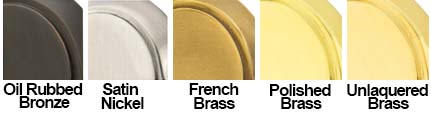 Emtek 8070 Available Finishes