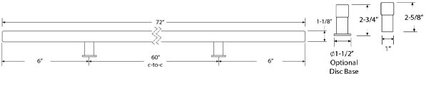 Emtek 86188 Dimensions