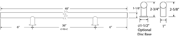 Emtek 86189 Dimensions