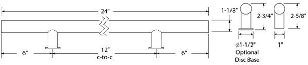 Emtek 86193 Dimensions