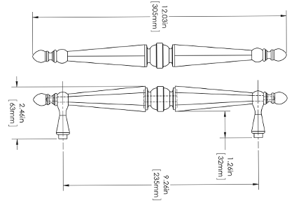First Impressions DLW5012CRGDBR Dimensions Diagram