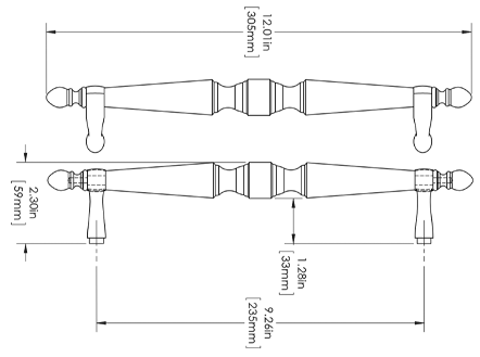 First Impressions DLW7012SMTFBR Dimensions Diagram