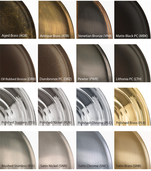 First Impressions finish color chart