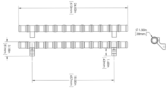 First Impressions GDP150024FBR Dimensions Diagram