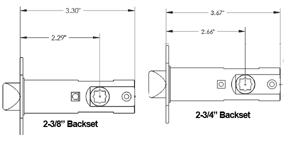 Nostalgic Warehouse  Door Latch Dimensions