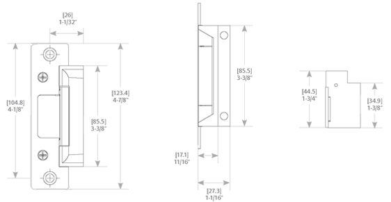 HES 5000DC630-501A Electric Strike Specifications