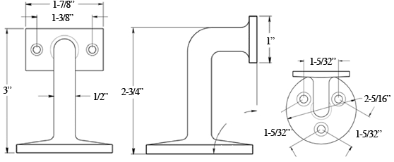 Deltana HRC253 Dimensions