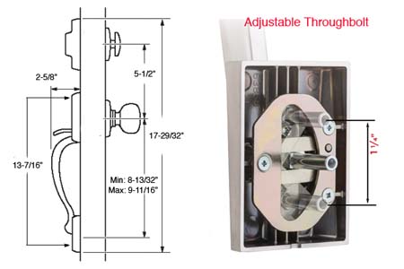 Kwikset San Clemente Dummy Handleset Specifications