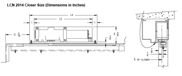 LCN 2014 closer dimensions