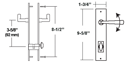 71000ECB Multipoint Trim Sets dimensions