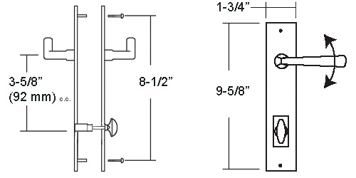 71000ACB Multipoint Trim Sets dimensions