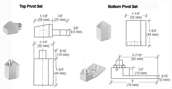 Kawneer Pivot Hinge Dimensions