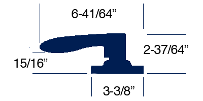 PDQ SD Series Memphis Lever Dimensions
