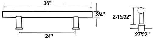 36 Inch Ladder Pull Specifications