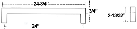 24 Inch Square Pull Specifications