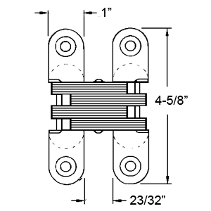 SOSS 216 Hinge Specifications