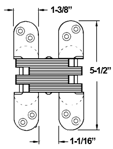 SOSS 220 Hinge Specifications