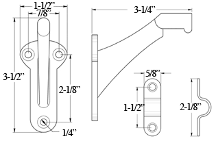 Deltana ZHRBB325 Dimensions