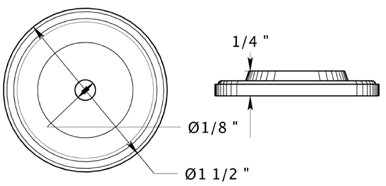 Deltana BPRC150 Base Plate Size