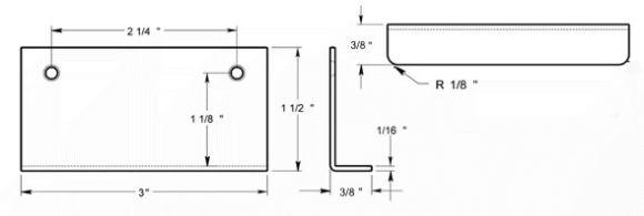 Deltana DCM315 Cabinet Pull Size