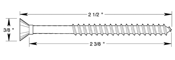 deltana SCWS1025  #10 x 2-1/2 inches wood screw