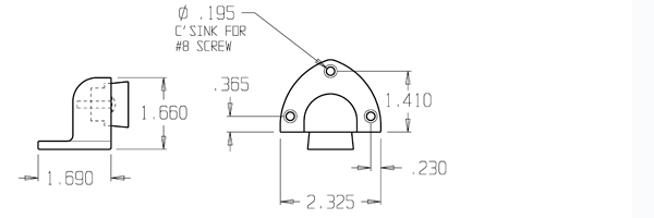 Don-Jo 1448 Floor Door Stop size