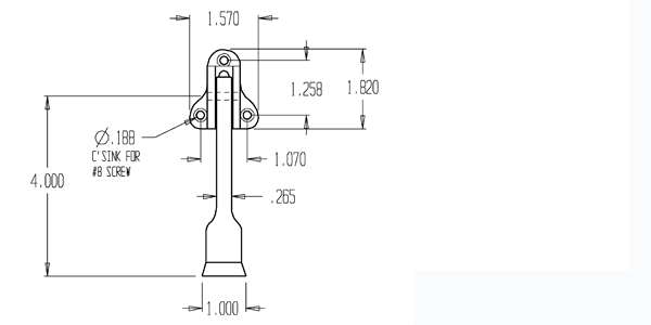 Don-Jo 1455 Kickdown Door Holder Size